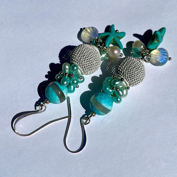 “Ocean Poem” earrings - Picture 5 of 17